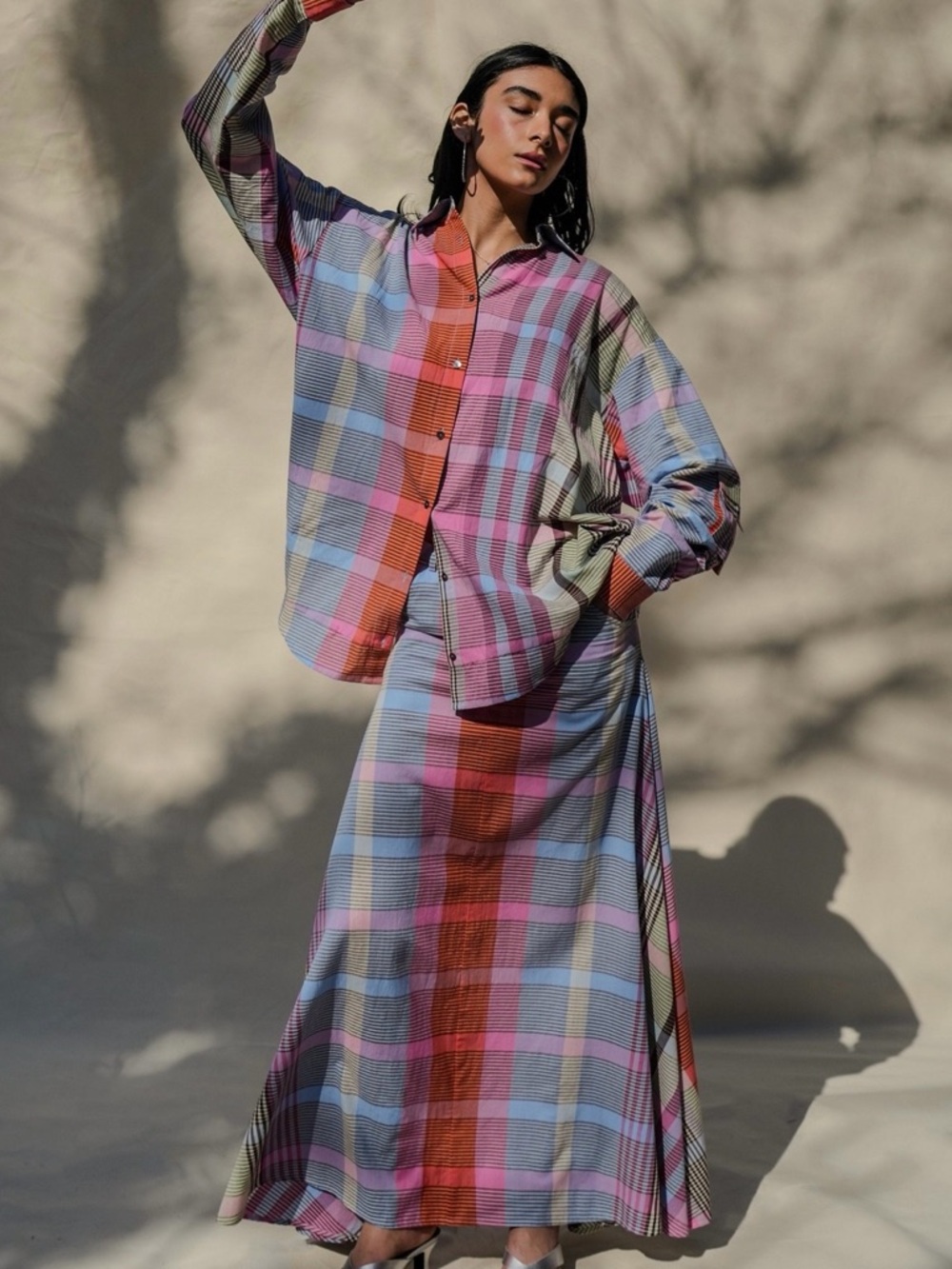 Abacaxi Shirt Button Down Plaid Cargo Pocket Shirt Size 2X Genderless Universal